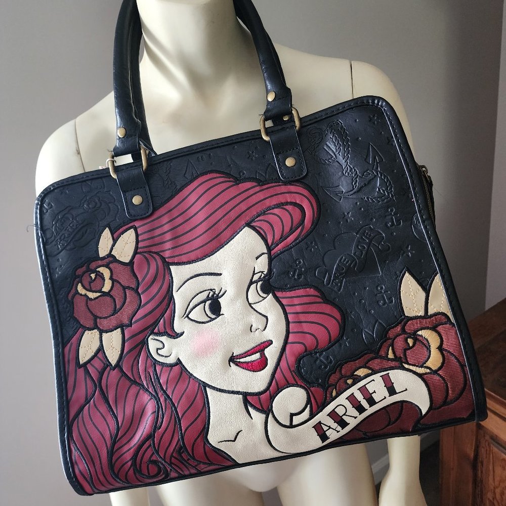 Loungefly Disney Little Mermaid Ariel Tattoo Tote Bag Purse New with Tags RARE